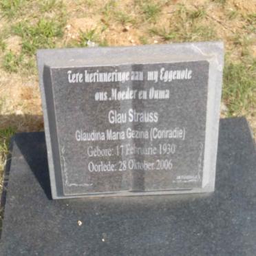 STRAUSS Glaudina Maria Gezina nee CONRADIE 1930-2006