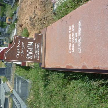 SINGAMA Xakiwe Joyce 1974-2012