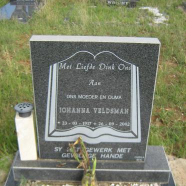 VELDSMAN Johanna 1917-2002