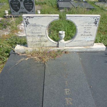 VIVIER Johannes Jacobus Majoor 1935-1989 &amp; Maria Petronella 1939-2011