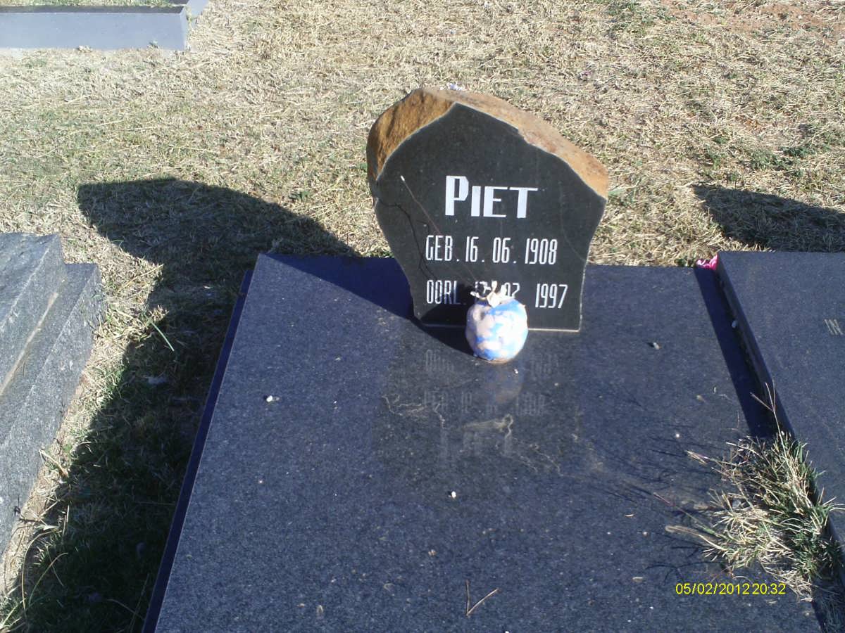 VENTER Piet 1908-1997