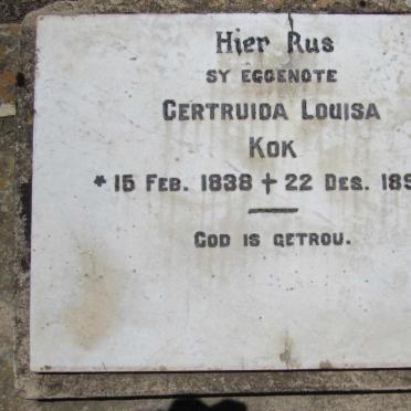 KOK Gertruida Louisa 1838-1890