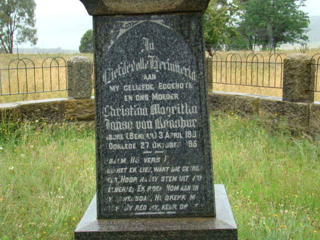 RENSBURG Christina Margritha, Janse van nee BENDER 1866-1951