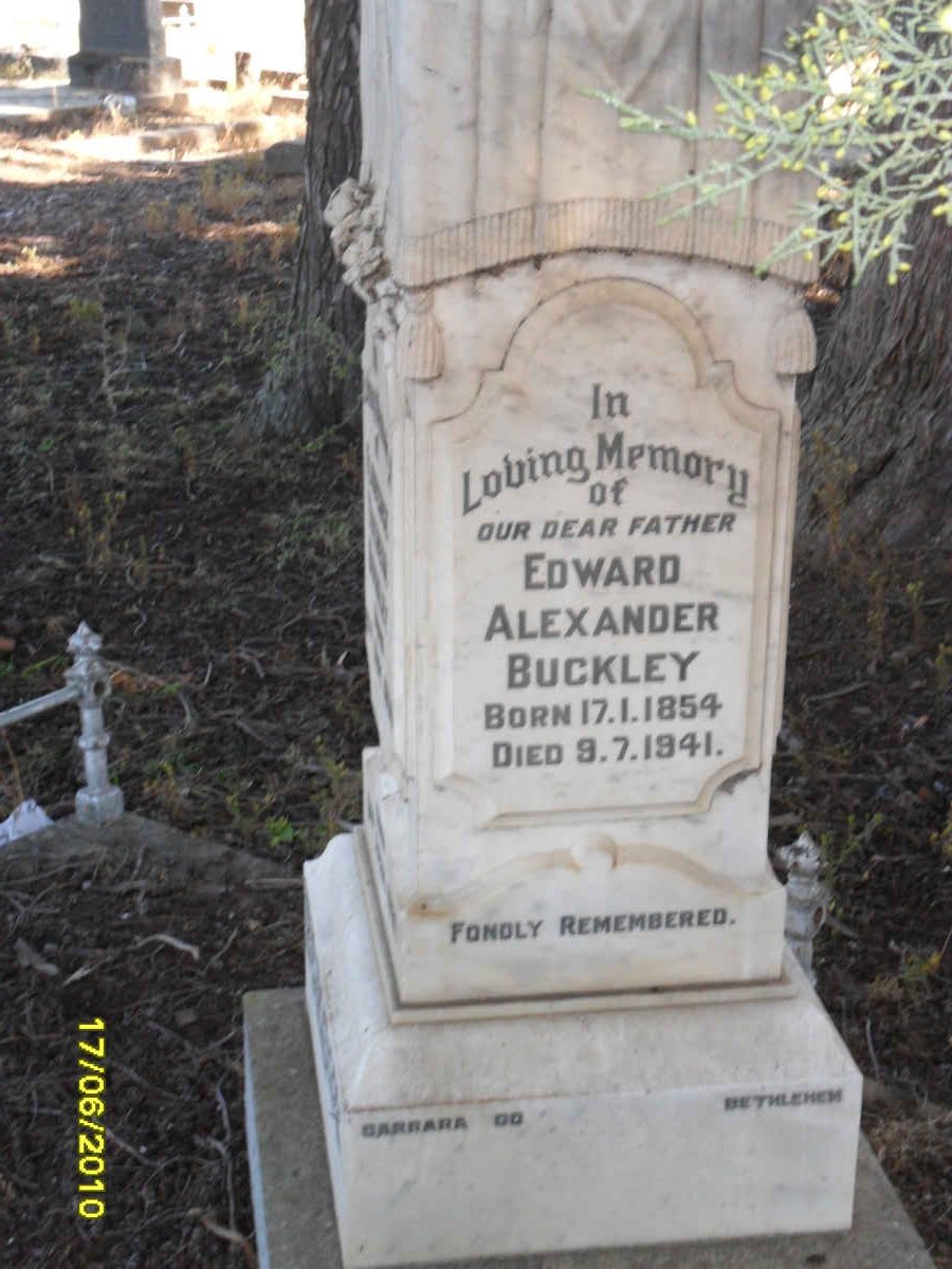 BUCKLEY Edward Alexander 1854-1941