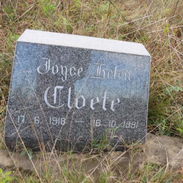 CLOETE Joyce Helen 1918-1991
