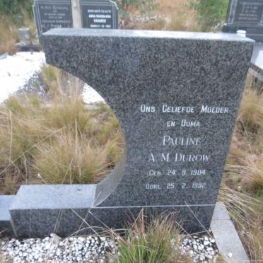 DUROW Pauline A.M. 1904-1992