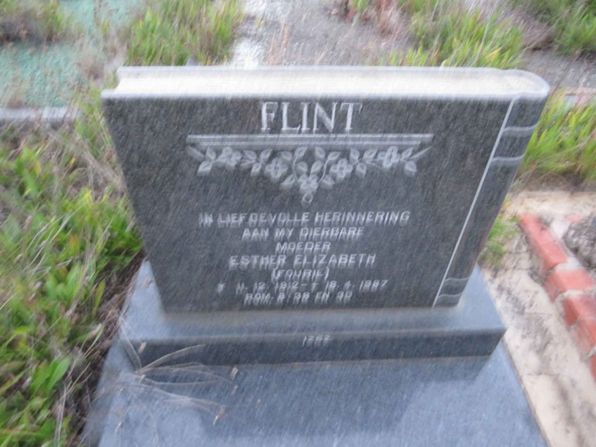 FLINT Esther Elizabeth nee FOURIE 1912-1987