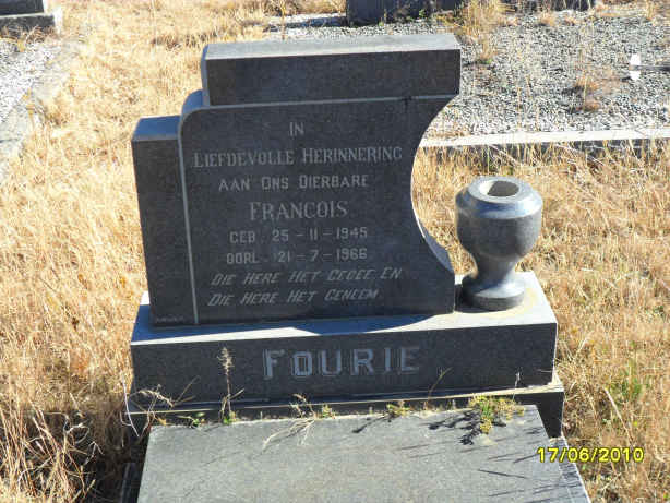 FOURIE Francois 1945-1966