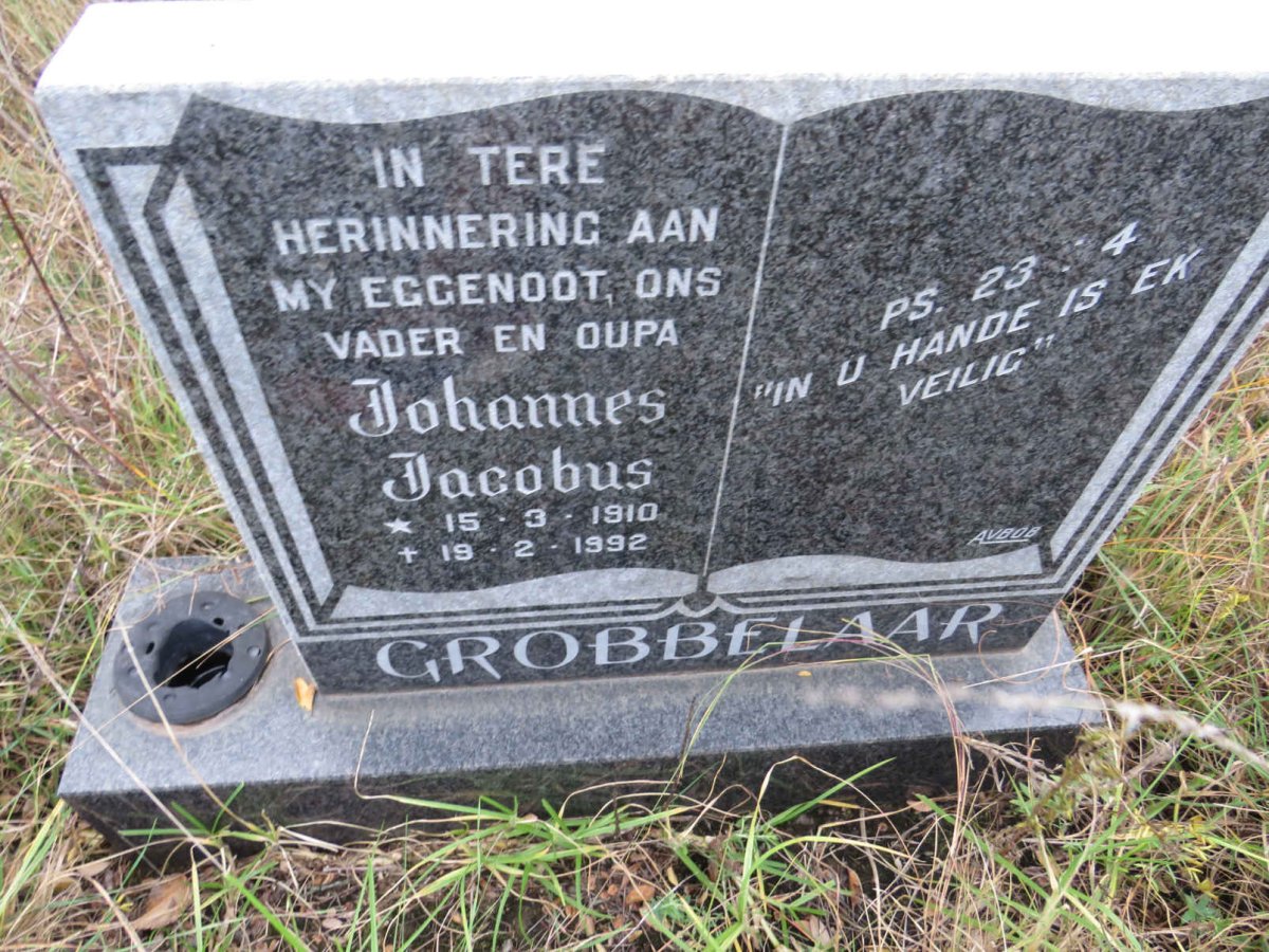 GROBBELAAR Johannes Jacobus 1910-1992