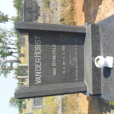 HORST Van Ryneveld, van der 1911-1960