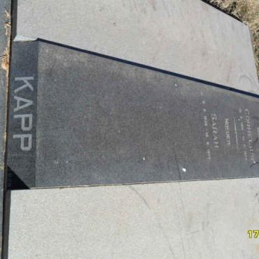 KAPP Cornelius &amp; Sarah