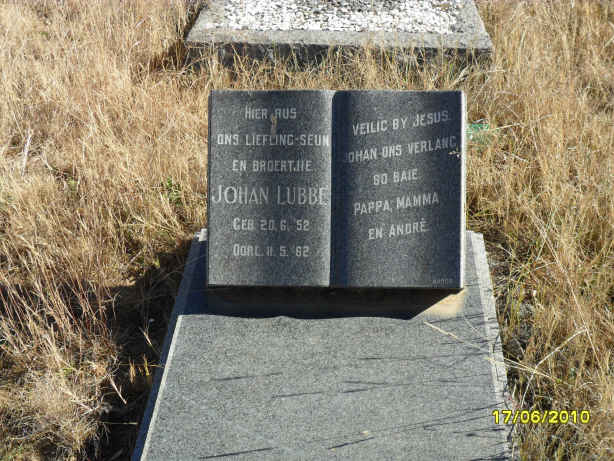 LUBBE Johan 1952-1962
