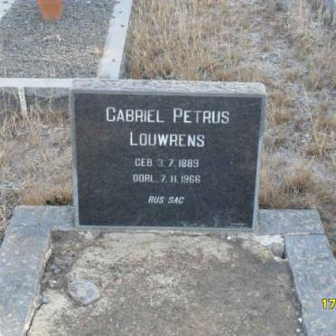 LOUWRENS Gabriel Petrus 1889-1966