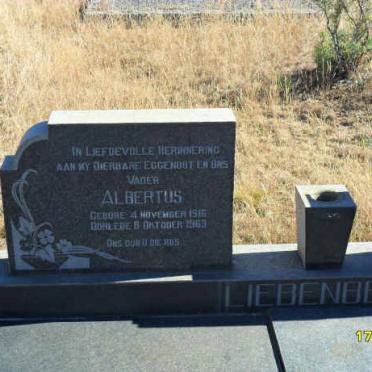 LIEBENBERG Albertus 1916-1963