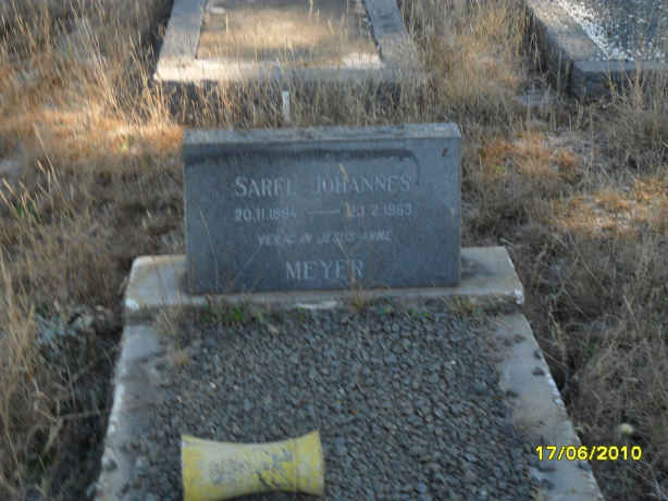 MEYER Sarel Johannes 1894-1963