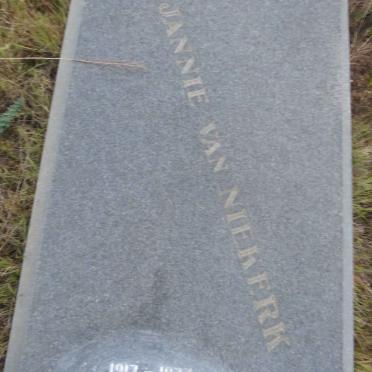 NIEKERK Jannie, van 1917-1977