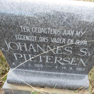 PIETERSEN Johannes S.v.H 1909-1983