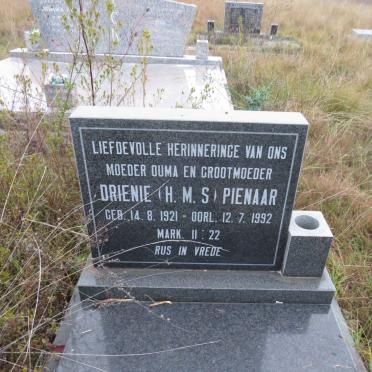 PIENAAR H.M.S. 1921-1992