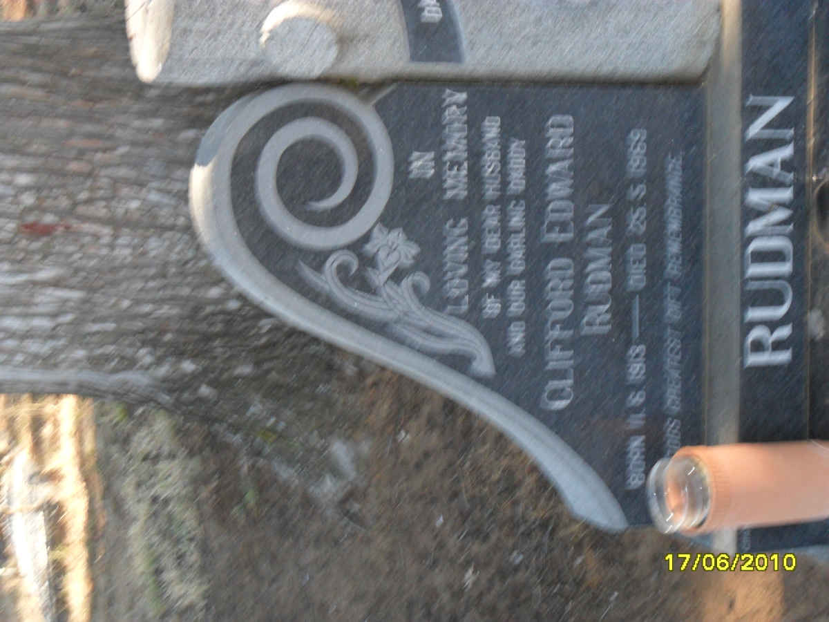 RUDMAN Clifford Edward 1918-1989