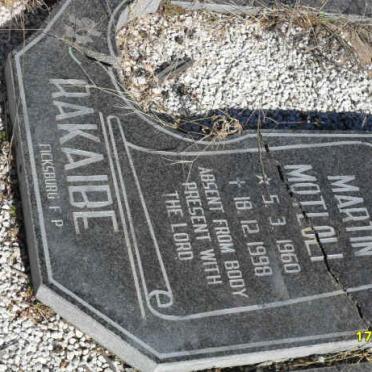 RAKAIBE Martin Motloli 1960-1998