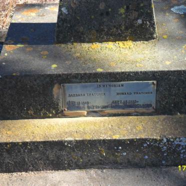 THATCHER Howard 1880-1929 &amp; Barbara 1886-1967