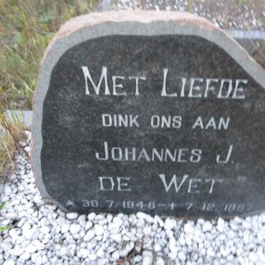 WET Johannes J., de 1946-1987