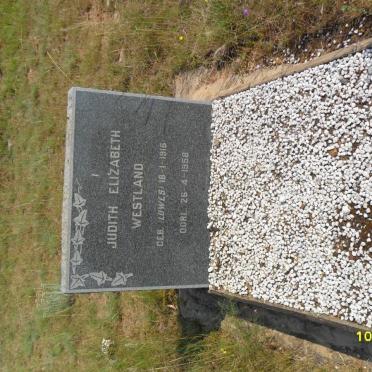 WESTLAND Judith Elizabeth nee LUWES 1916-1958