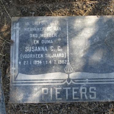 PIETERS Susanna C.C. voorheen TALJAARD 1894-1982