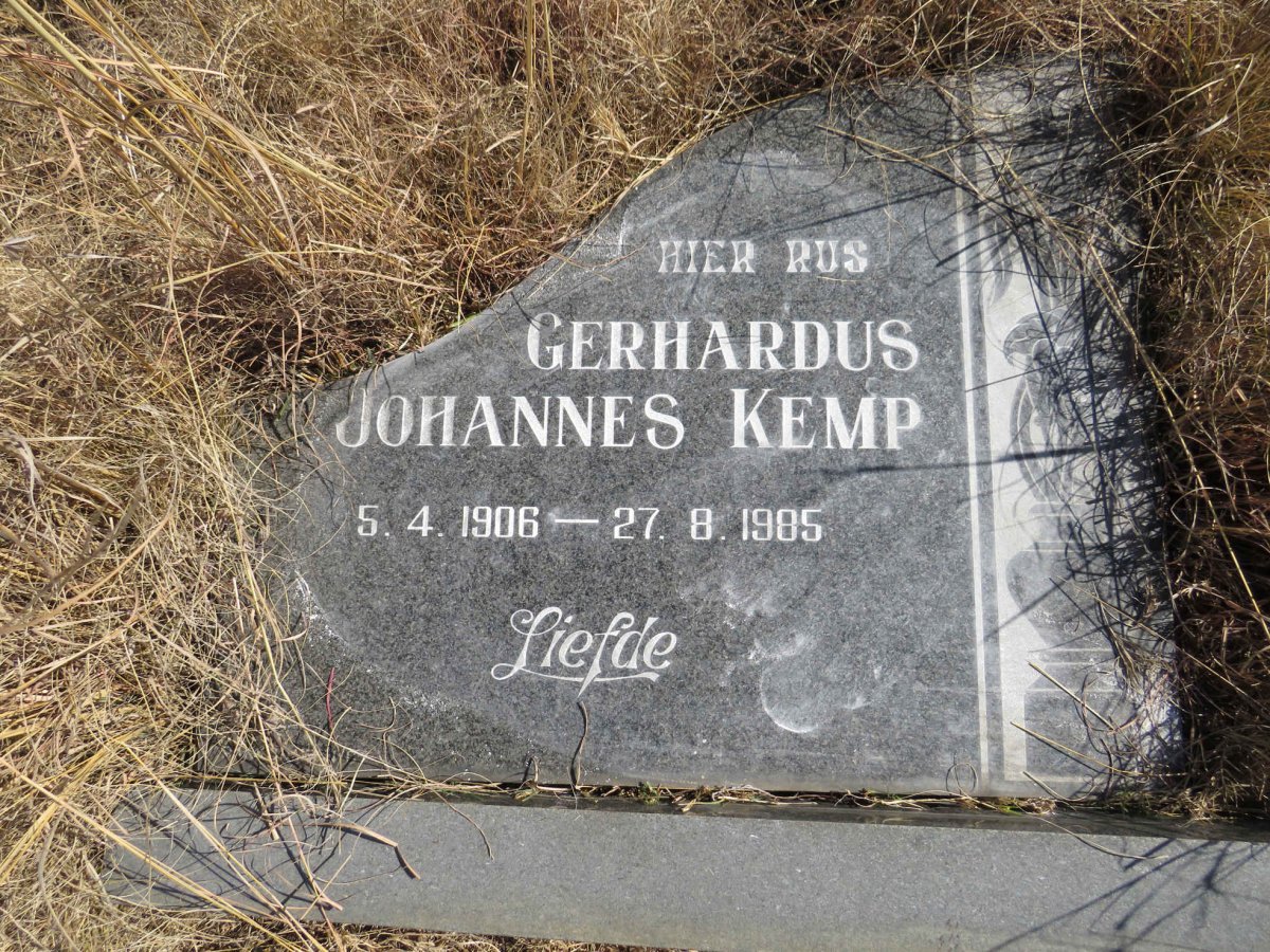 KEMP Gerhardus Johannes 1906-1985