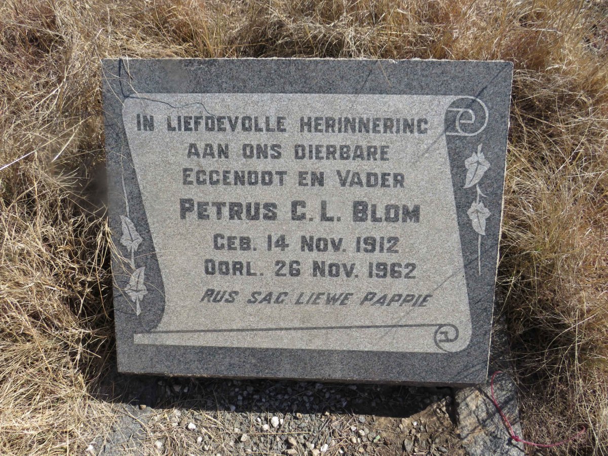 BLOM Petrus C.L. 1912-1962