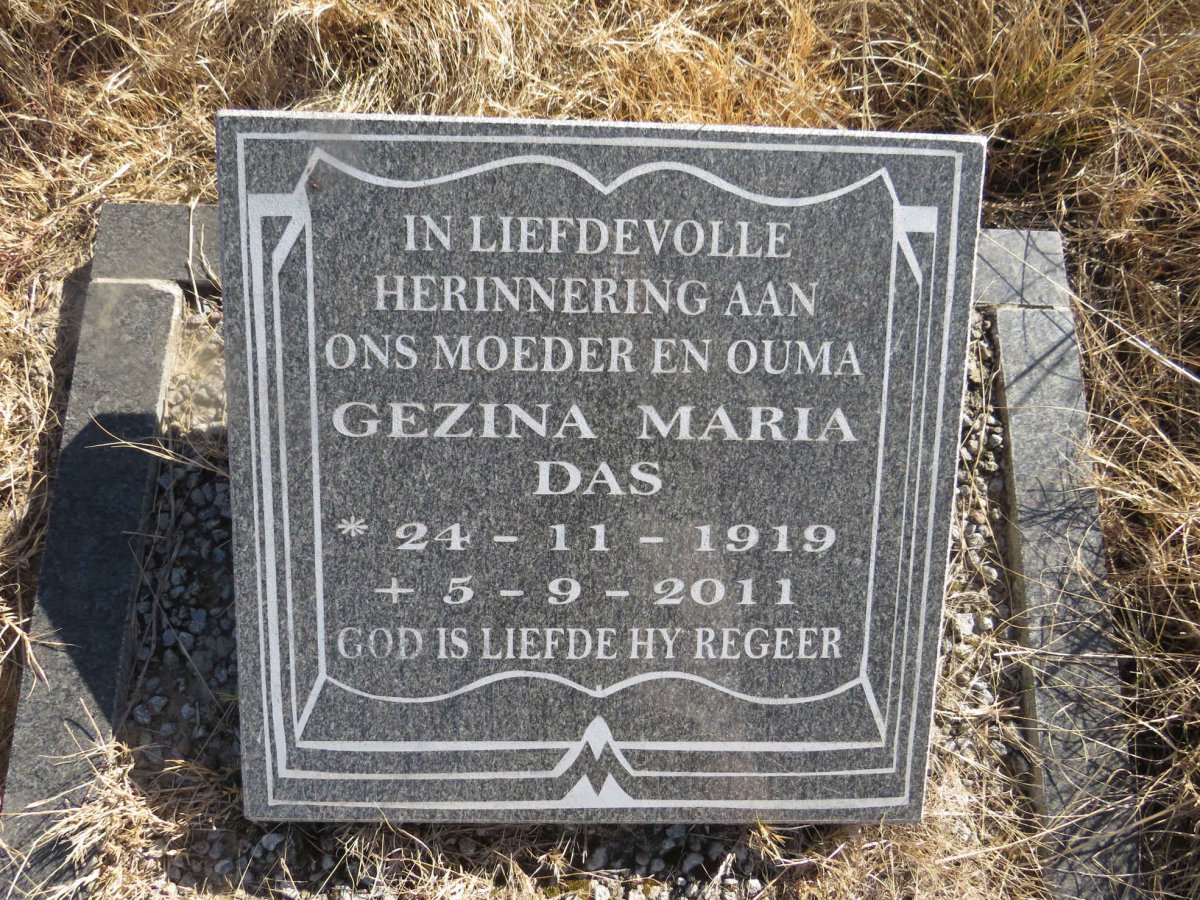 DAS Gezina Maria 1919-2011