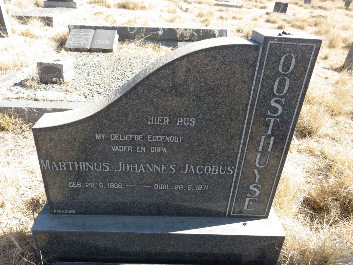 OOSTHUYSE Marthinus Johannes Jacobus 1906-1971
