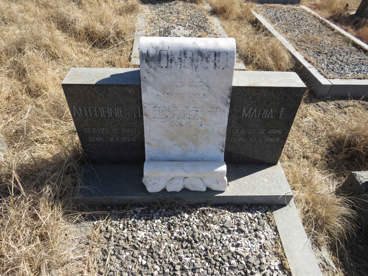 MOMBERG Anthony J. 1880-1924 & Maria I. 1886-1969