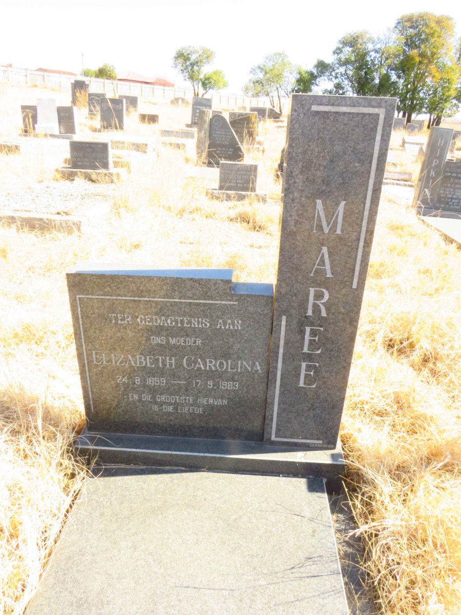 MAREE Elizabeth Carolina 1899-1983