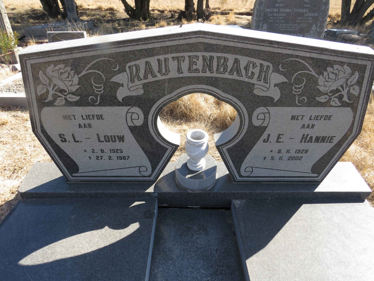 RAUTENBACH S.L. 1925-1987 &amp; J.E. 1928-2002