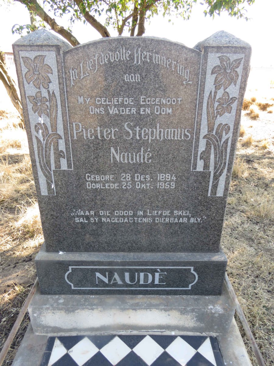 NAUDE Pieter Stephanus 1894-1959