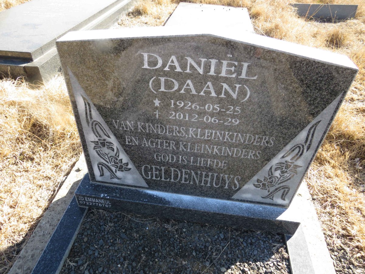 GELDENHUYS Daniel 1926-2012