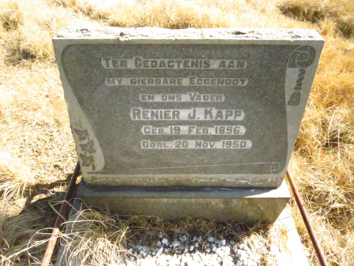 KAPP Renier J. 1896-1950
