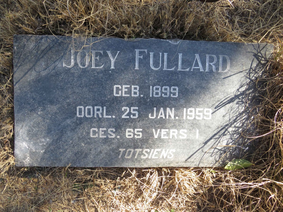 FULLARD Joey 1899-1959