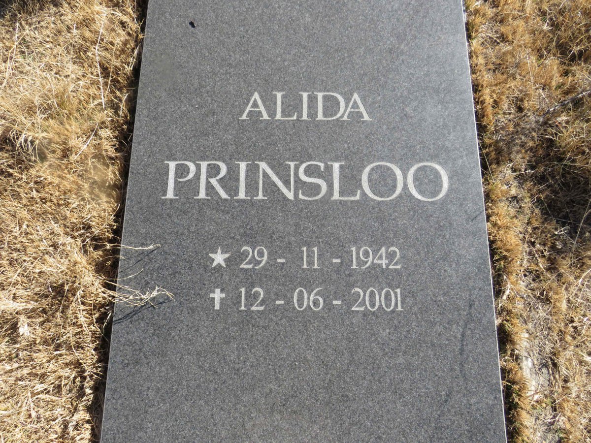 PRINSLOO Alida 1942-2001