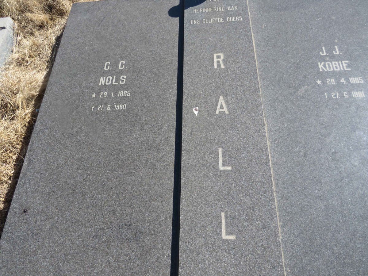 RALL C.C. 1885-1980 &amp; J.J. 1885-1981
