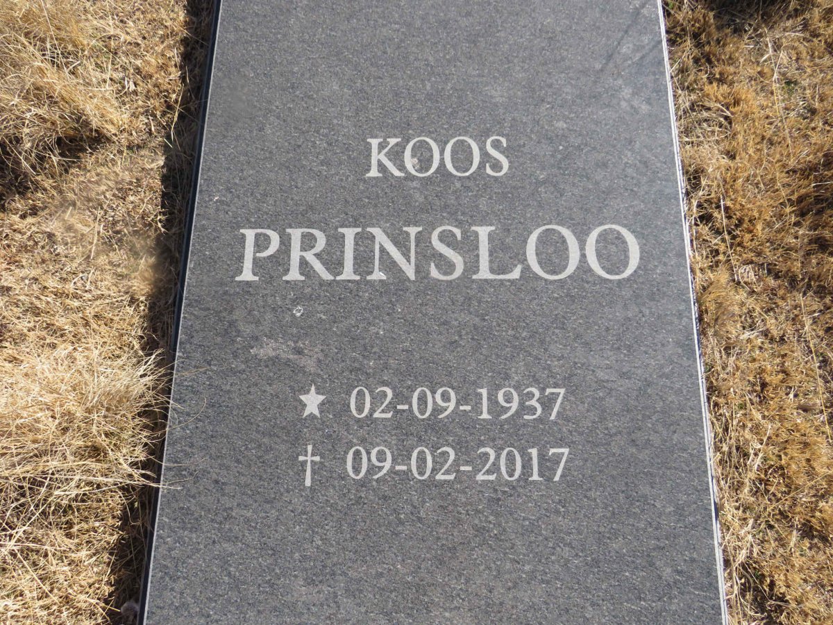 PRINSLOO Koos 1937-2017