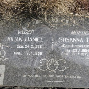 CLAASSEN Johan Daniel 1886-1959 &amp; Susanna Dirkje LOUWRENS 1894-1975 _2