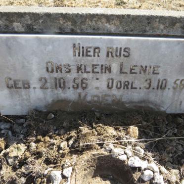 KOEN Lenie 1956-1956