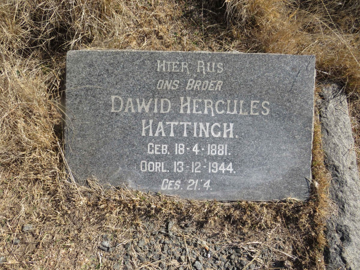 HATTINGH Dawid Hercules 1881-1944