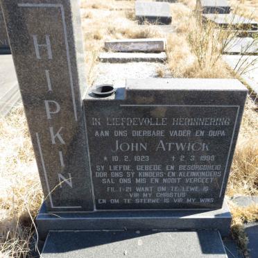 HIPKIN John Atwick 1923-1999