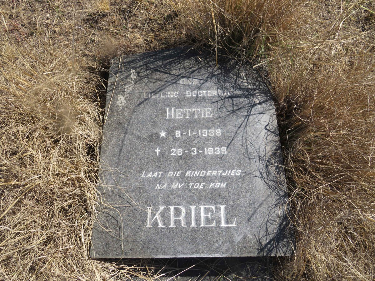 KRIEL Hettie 1938-1938