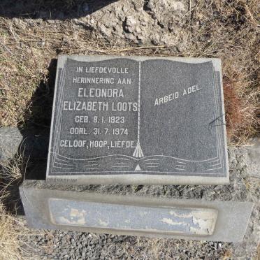 LOOTS Eleonora Elizabeth 1923-1974