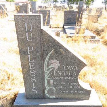 PLESSIS Anna Engela, du nee VENTER 1903-1985