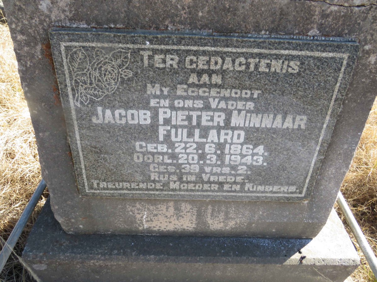 FULLARD Jacob Pieter Minnaar 1864-1943